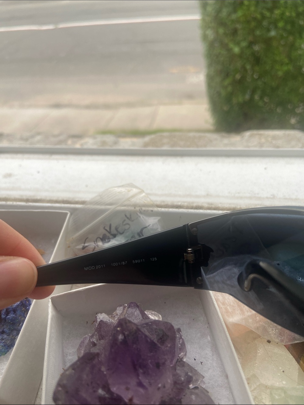 Versace Rimless Sunglasses with Blue Lenses - Picture 7 of 7